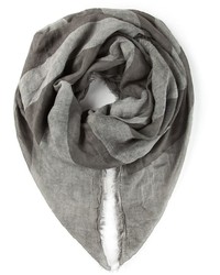 Мужской серый шарф с принтом от John Varvatos