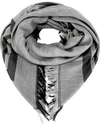 Мужской серый шарф от Ann Demeulemeester