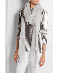 Женский серый шарф от Chan Luu