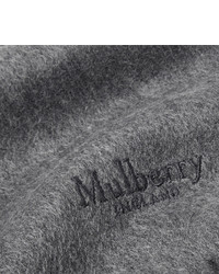 Мужской серый шарф от Mulberry
