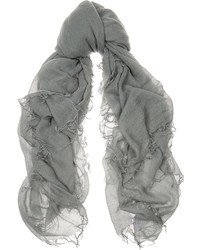 Женский серый шарф от Chan Luu
