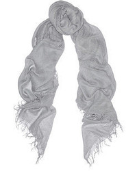 Женский серый шарф от Chan Luu
