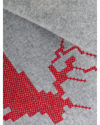 Мужской серый шарф от DSQUARED2