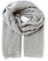 Женский серый шарф от Faliero Sarti