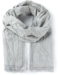 Мужской серый шарф от Faliero Sarti