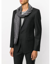 Мужской серый шарф от Fendi
