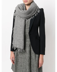 Женский серый шарф от Ermanno Scervino