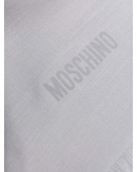 Мужской серый шарф от Moschino
