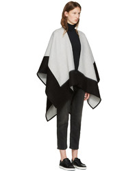 Женский серый шарф от Rag & Bone