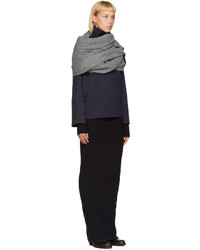 Женский серый шарф от Acne Studios