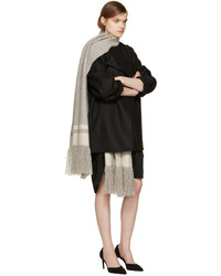 Женский серый шарф от Isabel Marant