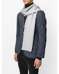 Мужской серый шарф от Emporio Armani