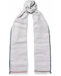 Мужской серый шарф от Loro Piana