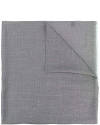Мужской серый шарф от Salvatore Ferragamo