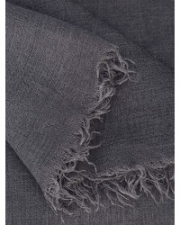 Мужской серый шарф от Rick Owens