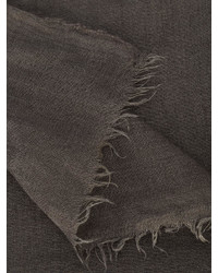 Мужской серый шарф от Rick Owens