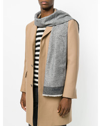 Мужской серый шарф от Church's