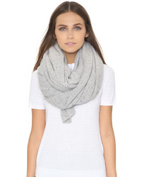 Женский серый шарф от White + Warren