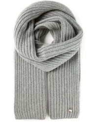 Мужской серый шарф от Woolrich