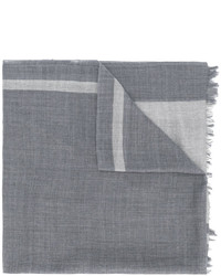 Мужской серый шарф от Yohji Yamamoto