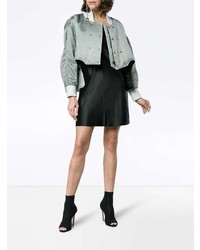 Женский серый шелковый бомбер от Esteban Cortazar