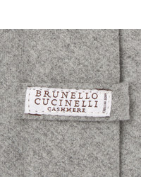 Мужской серый шелковый галстук от Brunello Cucinelli