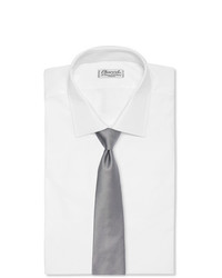 Мужской серый шелковый галстук от Canali