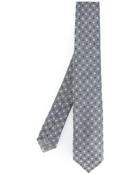 Мужской серый шелковый галстук от Brioni