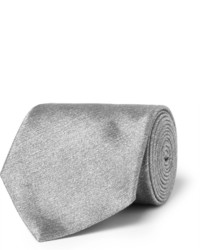 Мужской серый шелковый галстук от Charvet