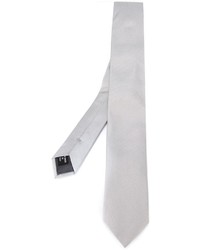Мужской серый шелковый галстук от Giorgio Armani