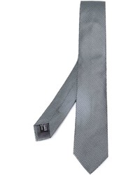 Мужской серый шелковый галстук от Giorgio Armani