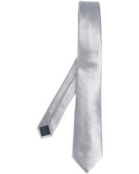 Мужской серый шелковый галстук от Lanvin
