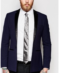 Мужской серый шелковый галстук от Vivienne Westwood