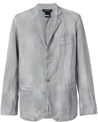 Мужской серый шелковый пиджак от Avant Toi