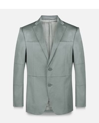 Мужской серый шелковый пиджак от Christopher Kane