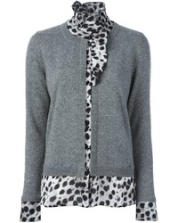 Женский серый шелковый свитер от Blumarine