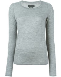 Женский серый шелковый свитер от Isabel Marant