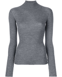 Женский серый шелковый свитер от Joseph