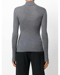 Женский серый шелковый свитер от Joseph