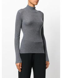 Женский серый шелковый свитер от Joseph