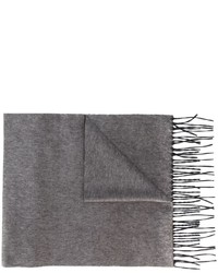 Мужской серый шелковый шарф от DSQUARED2