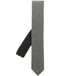 Мужской серый шерстяной вязаный галстук от Ermenegildo Zegna