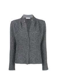 Женский серый шерстяной вязаный пиджак от Fabiana Filippi