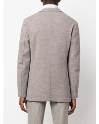 Мужской серый шерстяной вязаный пиджак от Canali