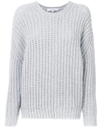 Женский серый шерстяной вязаный свитер от IRO