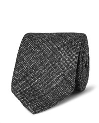 Мужской серый шерстяной галстук в клетку