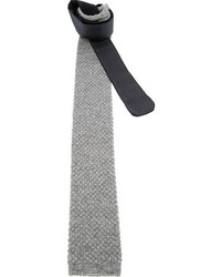 Мужской серый шерстяной галстук от Ermenegildo Zegna