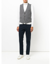 Серый шерстяной жилет от Eleventy