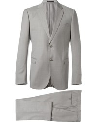 Серый шерстяной костюм от Armani Collezioni