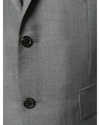 Серый шерстяной костюм от Thom Browne